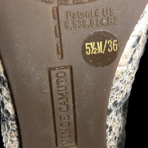 🆕 Vince Camuto | Eryn Snakeskin Print Ballet Flats - Picture 8 of 9